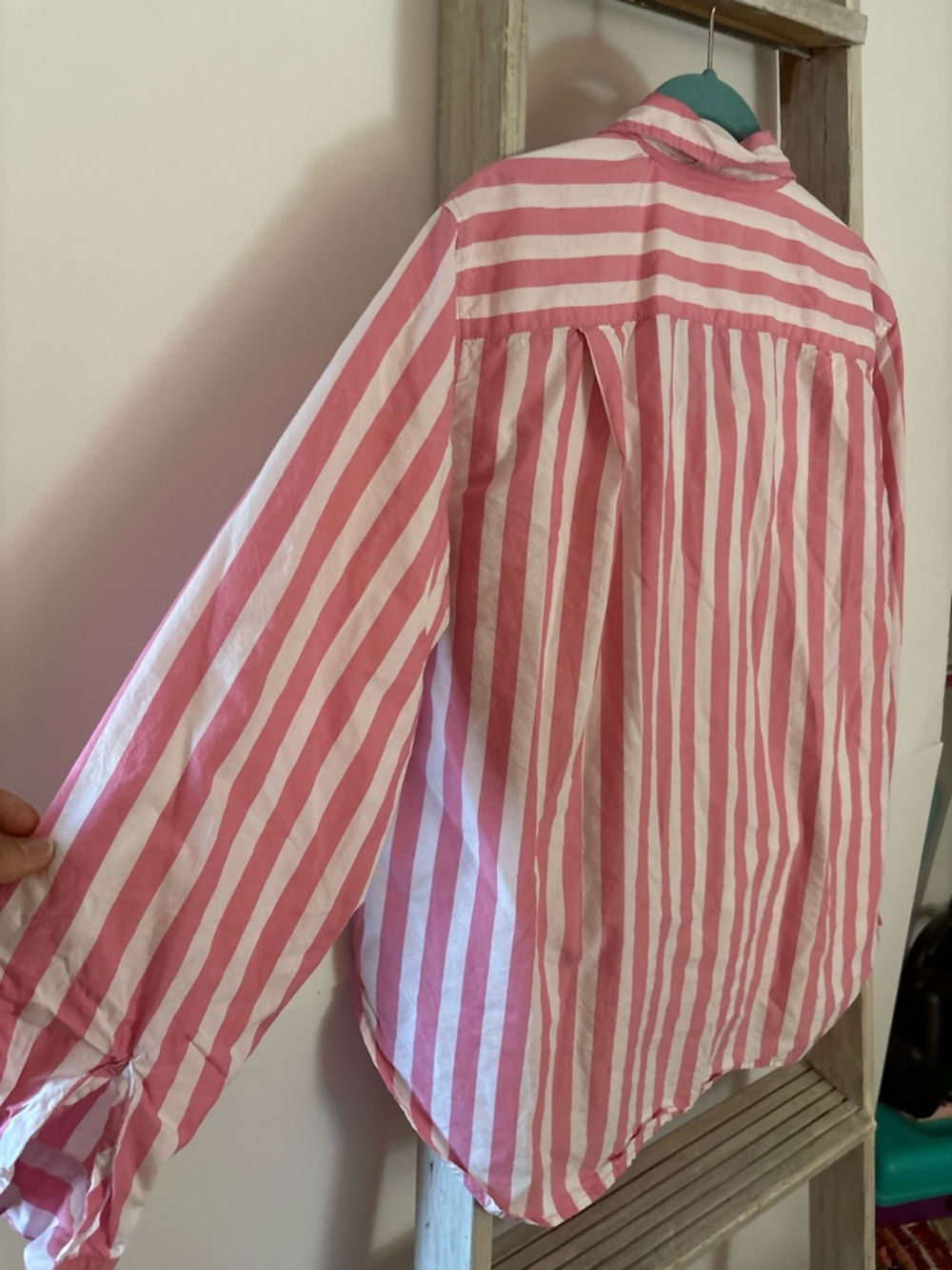 LOFT Womens Large cotton blend Button-Up, casual, 90’s, coffeehouse, feminine - Picture 7 of 10